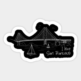 I Love San Francisco Sticker